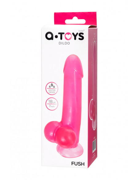 Фаллоимитатор A-Toys by TOYFA Fush розовый 18х3,5 см