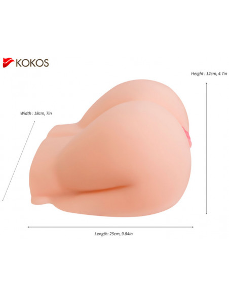 Мастурбатор KOKOS Juliana Hip c вибрацией и переминанием 2420 г 18х25х12 см