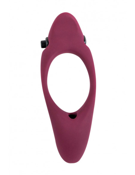 Эрекционное виброкольцо Pure Passion Stardust Wine red