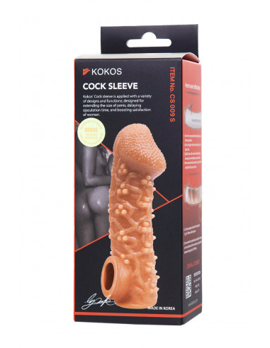 Фаллоувеличитель с петелькой на мошонку KOKOS...