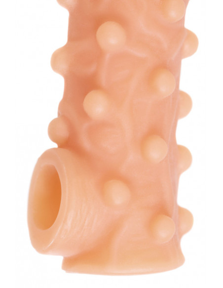 Фаллоувеличитель с открытой головкой KOKOS NUDE SLEEVE L 14 см