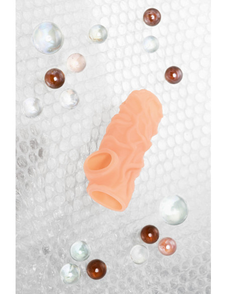 Фаллоувеличитель с открытой головкой KOKOS NUDE SLEEVE S 10 см