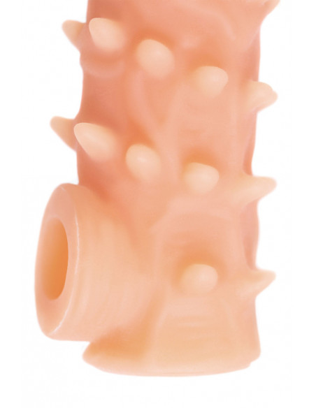 Фаллоувеличитель с открытой головкой KOKOS NUDE SLEEVE M 12 см