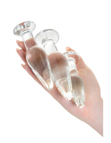 Набор анальных втулок Sexus Glass стекло...