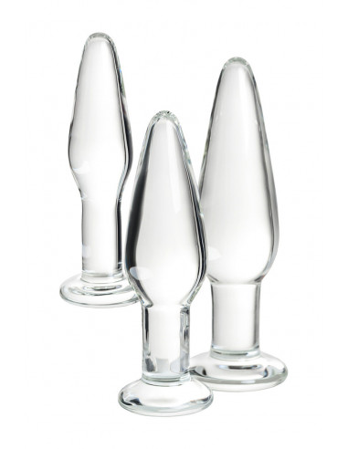 Набор анальных втулок Sexus Glass стекло...