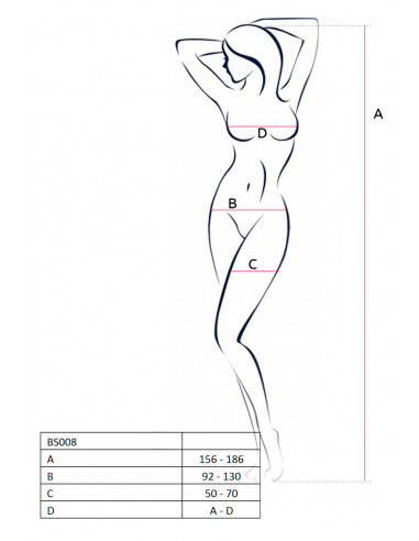 Костюм-сетка Passion Erotic line белый /OS/