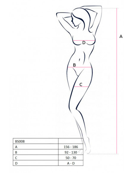 Костюм-сетка Passion Erotic line белый /OS/