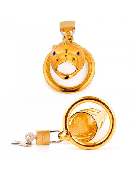 Пояс верности мужской CHASTITY CAGE металл /8х3,4см/
