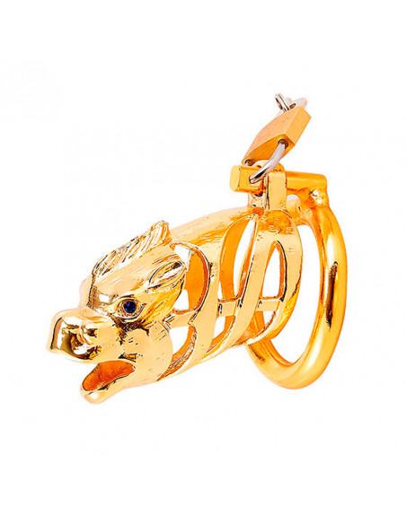 Пояс верности мужской CHASTITY CAGE металл /8х3,4см/