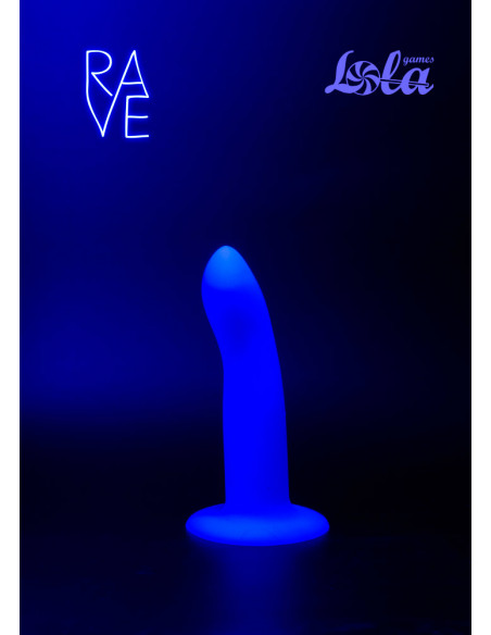Светящийся в темноте дилдо Rave Light Keeper /12х2,8 см/