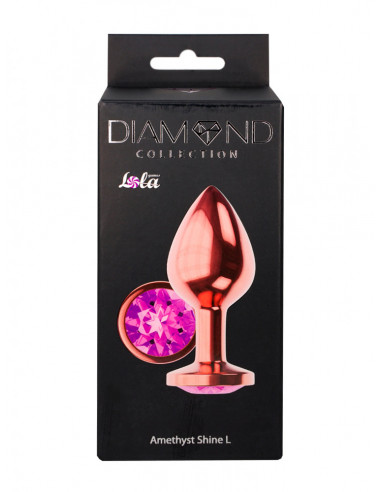 Анальный страз Diamond Amethyst Shine L Розовое...