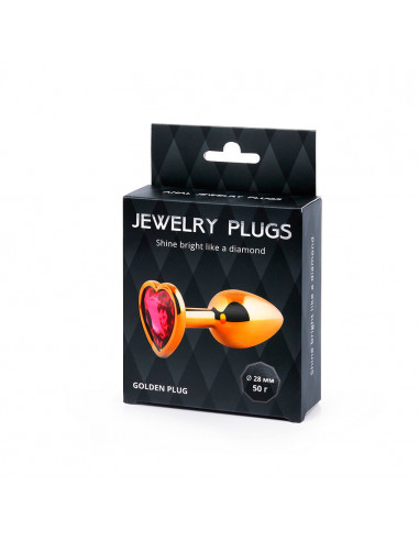 Анальный страз GOLDEN PLUG SMALL металл/стекло...