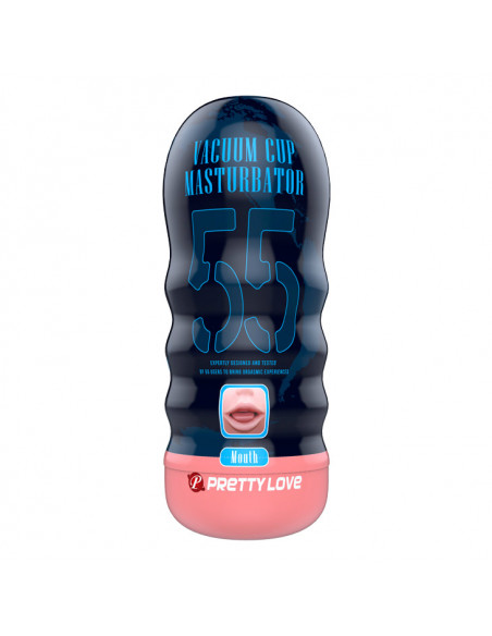 Мастурбатор-рот в тубе Vacuum Cup Masturbator 55 Mouth /18 см/