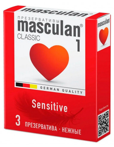 Masculan Sensitive plus №3 нежные презервативы