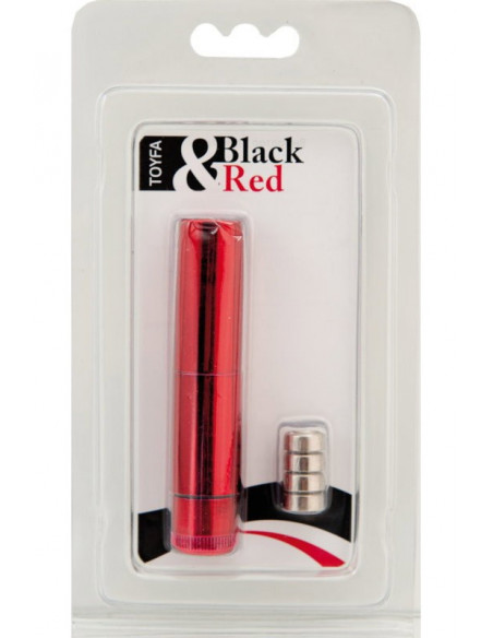 Вибратор-помада Black&Red by TOYFA красная /9 см/