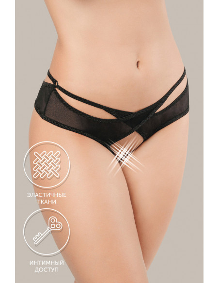 Эротические трусики Waname Apparel Lust черные 46/48