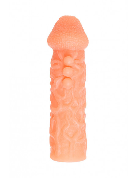Фаллоувеличитель с петелькой на мошонку KOKOS COCK SLEEVE L 17,6 см