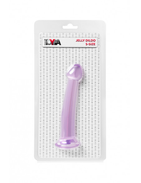 Фаллоимитатор Jelly Dildo S Toyfa Basic TPE фиолетовый /15,5х2,6см/