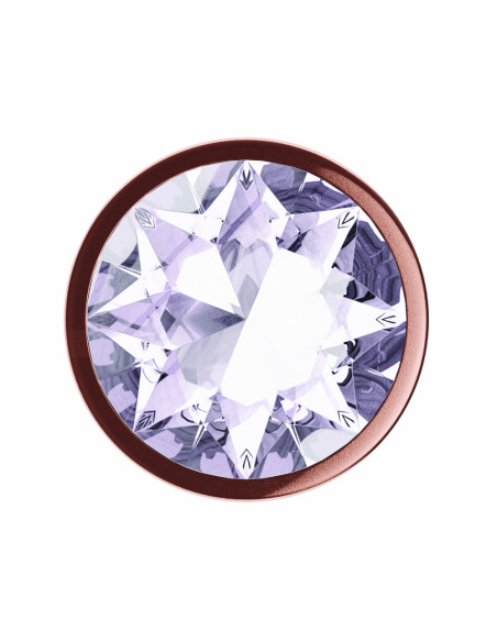 Анальный страз Diamond Moonstone Shine L Розовое Золото металл/стекло 87г /8,3х3,3 см/
