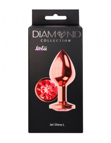 Анальный страз Diamond Ruby Shine S Розовое...