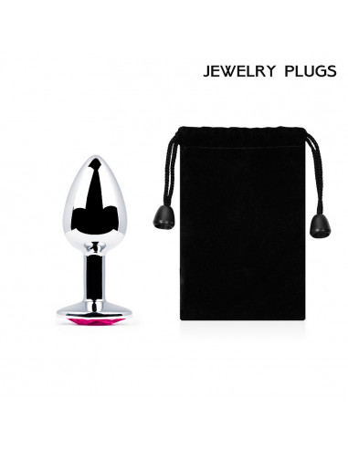 Анальный страз SILVER PLUG SMALL металл/стекло...
