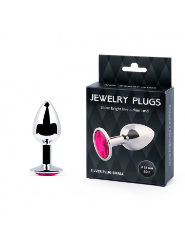 Анальный страз SILVER PLUG SMALL металл/стекло...