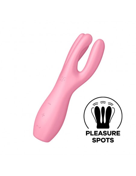 Вибростимулятор эрогенных зон Satisfyer Threesome 3 Pink Connect App