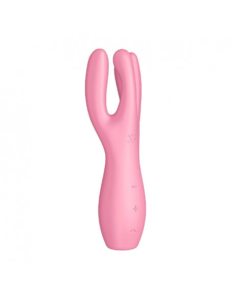 Вибростимулятор эрогенных зон Satisfyer Threesome 3 Pink Connect App
