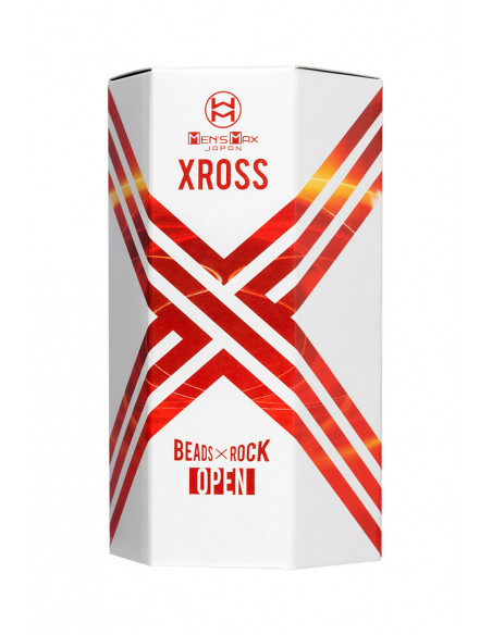 Мастурбатор MensMax XROSS BEADS×ROCK OPEN 2 входа TPE /14см/