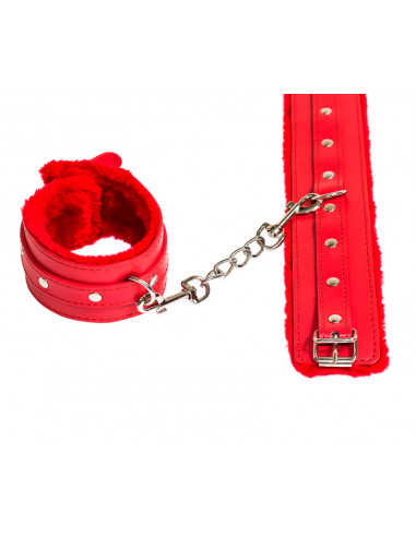 Поножи Party Hard Eternity Red из ПВХ /35,5х6см/