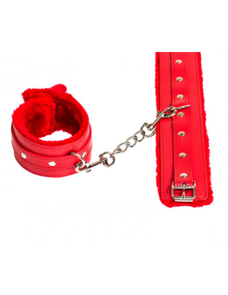 Поножи Party Hard Eternity Red из ПВХ /35,5х6см/