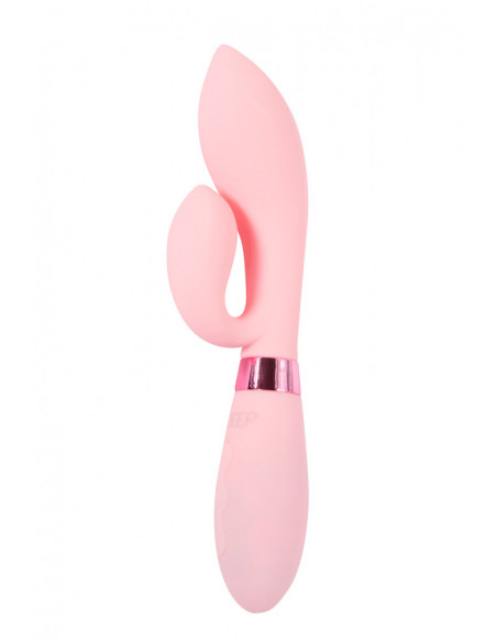 Перезаряжаемый вибратор Кролик Indeep Juna Pink /20x3,3 см/