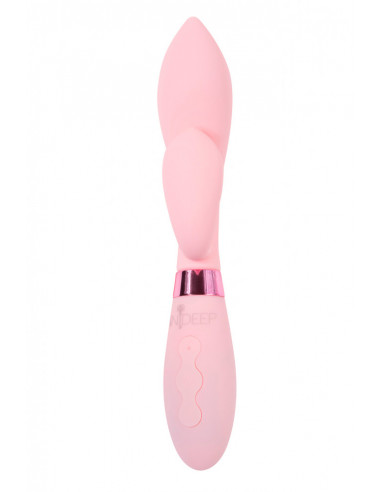 Перезаряжаемый вибратор Кролик Indeep Juna Pink...