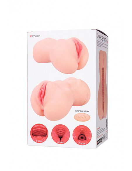 Вагина KOKOS ONAHOLE EDITION 001 с двойным слоем 950г 18 см