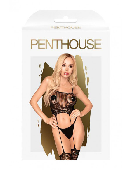 Костюм-сетка Penthouse Sex dealer чёрный /SL/