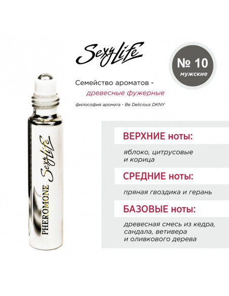Духи мужские Sexy Life №10 Be Delicious DKNY с повышенным содержанием феромонов 10 мл