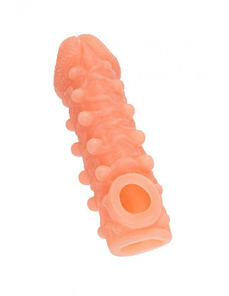 Фаллоувеличитель с петелькой на мошонку KOKOS COCK SLEEVE M 15,6 см