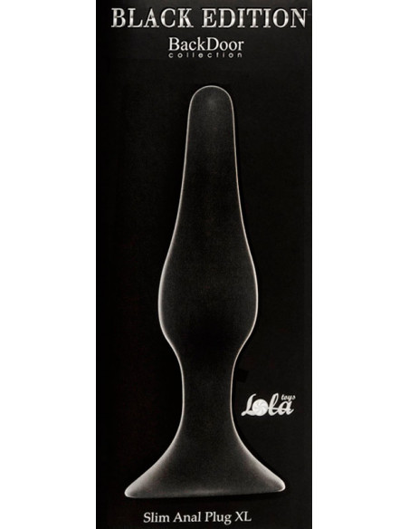 Анальная пробка Slim Anal Plug XL Black /15,5х3,6см/