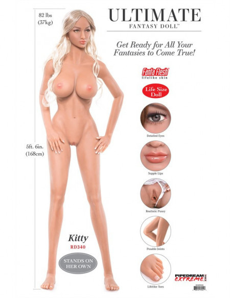 Супер реалистичная кукла Pipedream Extreme Toyz Ultimate Fantasy Dolls Kitty