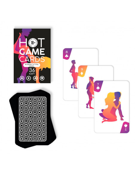 Игральные карты «HOT GAME CARDS» КАМАСУТРА classic 36 карт