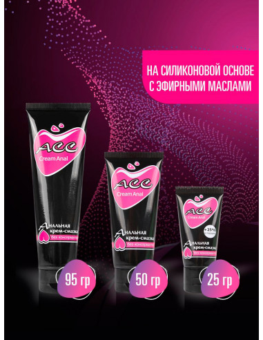 Анальная крем-смазка CreamAnal АСС силиконовая...