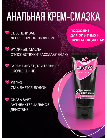 Анальная крем-смазка CreamAnal АСС силиконовая с эфирными маслами 25г