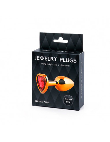 Анальный страз GOLDEN PLUG SMALL металл/стекло...