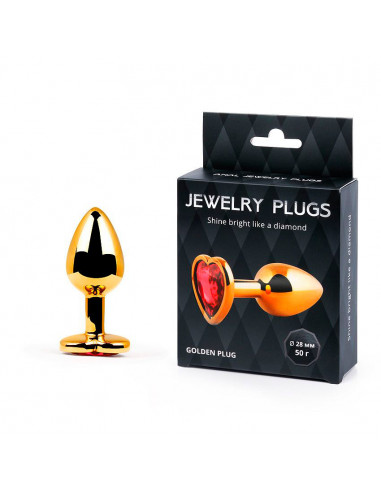 Анальный страз GOLDEN PLUG SMALL металл/стекло...