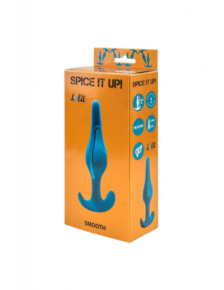 Анальная пробка Spice it up Smooth Dark Aquamarine /12,5х3 см/