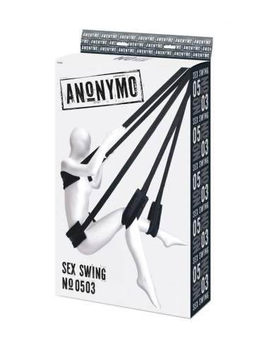 Секс-качели Anonymo велюр черные