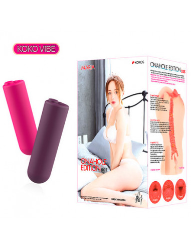Вагина с вибропулей KOKOS HAND SLEEVE XL...