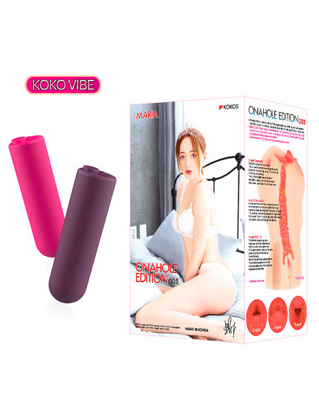 Вагина с вибропулей KOKOS HAND SLEEVE XL ONAHOLE EDITION 003 с двойным слоем 950г 18 см