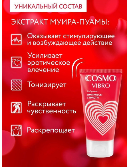 Жидкий Вибратор COSMO VIBRO Импульсы Страсти 50г