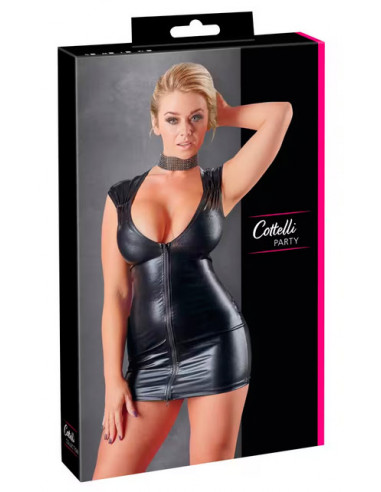 Платье Cottelli PARTY Wetlook чёрное 50